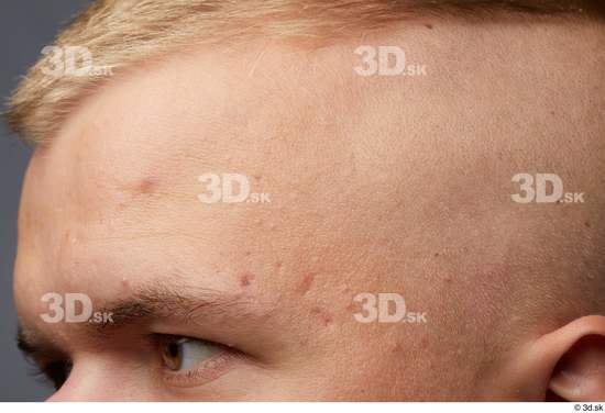 Face Man White Studio photo references Face Skin Textures