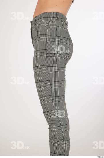 Olivia Sparkle casual dressed grey checkered trousers thigh  jpg