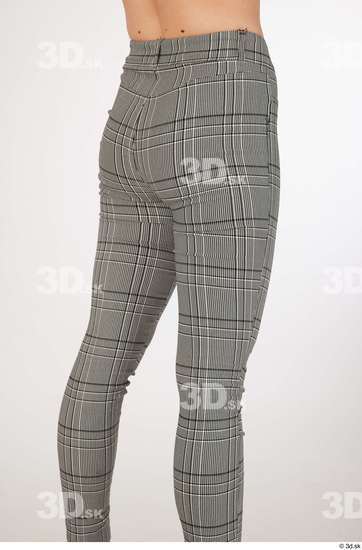 Olivia Sparkle casual dressed grey checkered trousers thigh  jpg