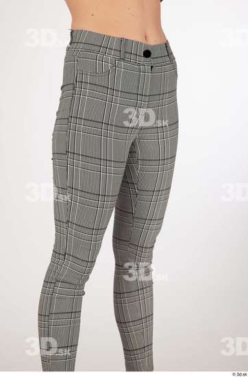 Olivia Sparkle casual dressed grey checkered trousers thigh  jpg