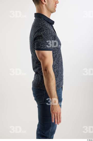 Man White Slim Male Studio Poses