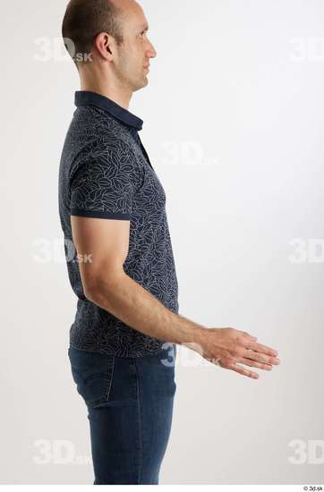 Man White Slim Male Studio Poses