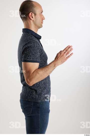 Man White Slim Male Studio Poses