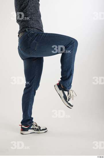 Man White Slim Male Studio Poses