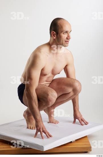 Man White Slim Male Studio Poses