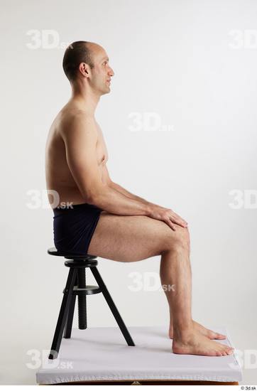 Man White Slim Male Studio Poses