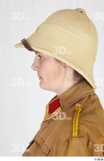 Head Woman White Army Caps & Hats Studio photo references