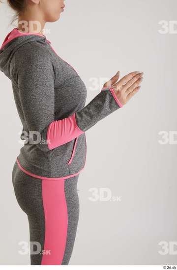 Woman White Slim Female Studio Poses