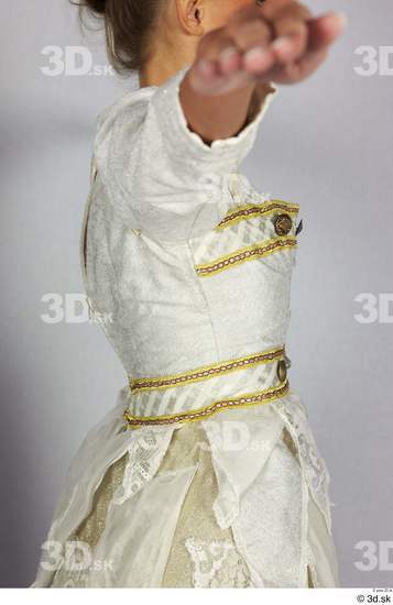 Upper Body Woman White Dress Costume photo references