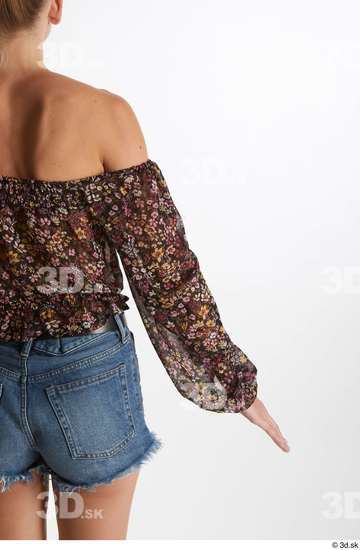 Arina Shy  arm back view carmen long sleeve t shirt casual flexing  jpg