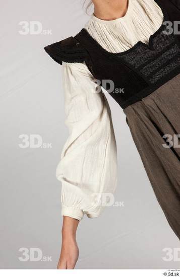 Upper Body Woman White Shirt Dress Costume photo references