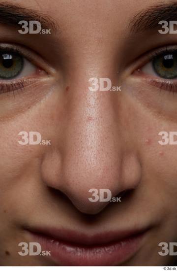 Face Nose Head Skin Woman Slim Wrinkles Studio photo references