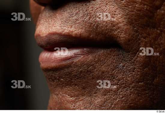 Face Mouth Skin Man Black Slim Studio photo references