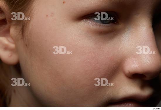 Face Cheek Skin Woman Slim Studio photo references