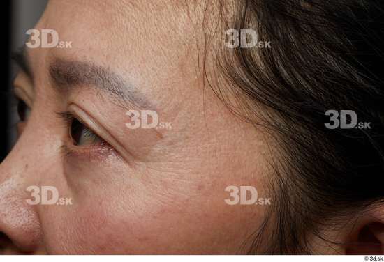 Eye Face Cheek Skin Woman Asian Wrinkles Studio photo references