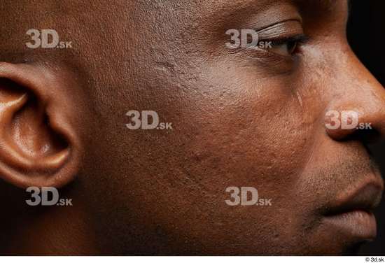 Eye Face Mouth Nose Cheek Ear Skin Man Black Scar Wrinkles Studio photo references
