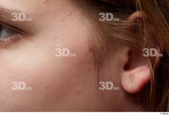 Face Cheek Ear Hair Skin Woman White Studio photo references