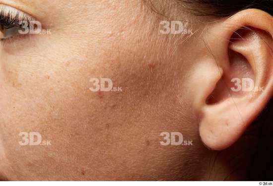 Face Cheek Ear Hair Skin Woman White Studio photo references