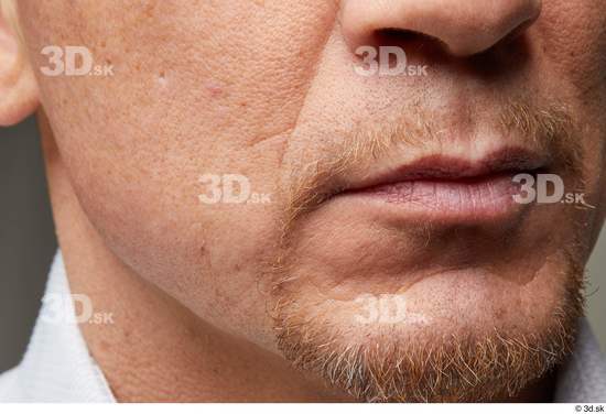 Face Skin Man White Scar Bearded Studio photo references