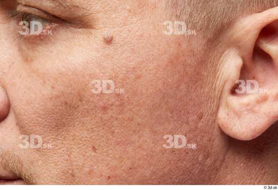 Face Cheek Ear Skin Man White Wrinkles Studio photo references