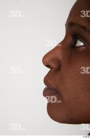 Nose Woman Black Casual Chubby Street photo references