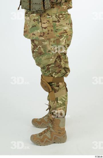 Leg Man White Army Uniform Athletic Street photo references