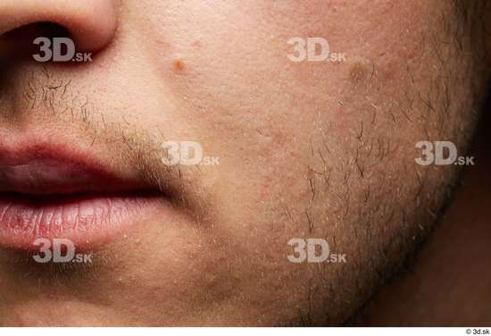 Face Mouth Cheek Skin Man White Slim Studio photo references