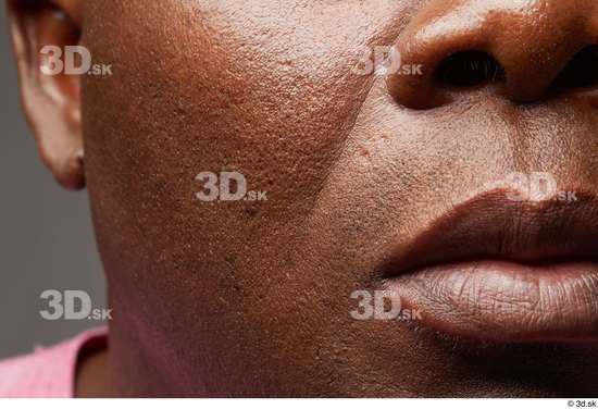 Face Mouth Nose Cheek Skin Man Black Chubby Studio photo references