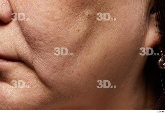 Face Cheek Skin Woman Asian Chubby Wrinkles Studio photo references