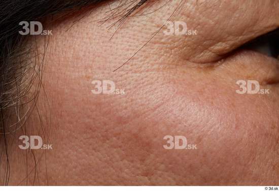 Eye Face Skin Woman Asian Chubby Wrinkles Studio photo references