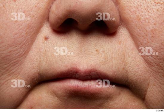 Face Mouth Nose Skin Woman Asian Chubby Wrinkles Studio photo references