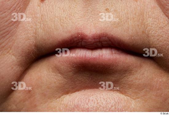 Face Mouth Skin Woman Asian Chubby Wrinkles Studio photo references