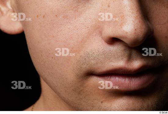 Face Mouth Nose Cheek Skin Man Slim Studio photo references