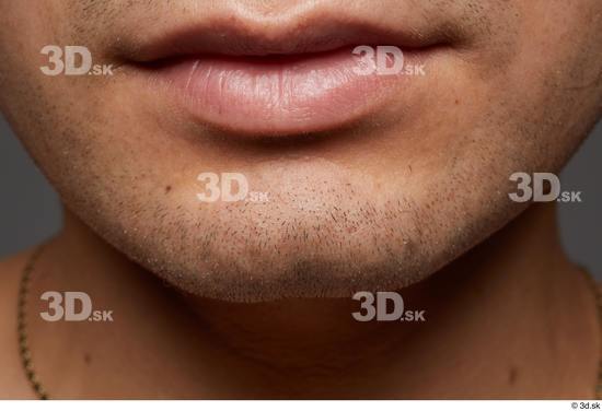 Face Mouth Skin Man Slim Studio photo references