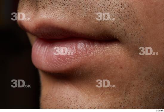 Face Mouth Skin Man Slim Studio photo references