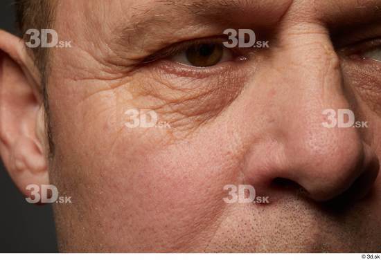 Eye Face Nose Cheek Skin Man White Athletic Wrinkles Studio photo references