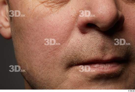 Face Mouth Nose Cheek Skin Man White Athletic Studio photo references