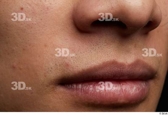 Mouth Nose Skin Man Asian Slim Studio photo references