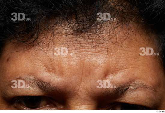 Face Skin Woman Black Slim Wrinkles Studio photo references