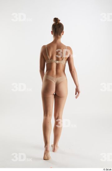 Woman White Slim Female Studio Poses