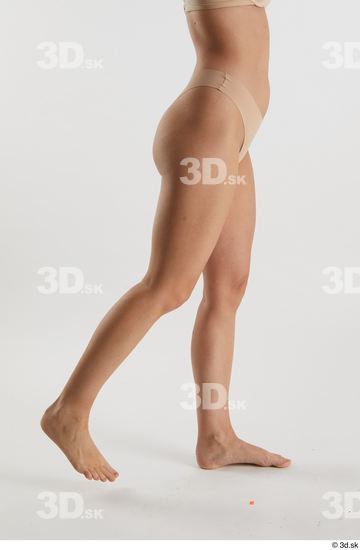 Woman White Slim Female Studio Poses