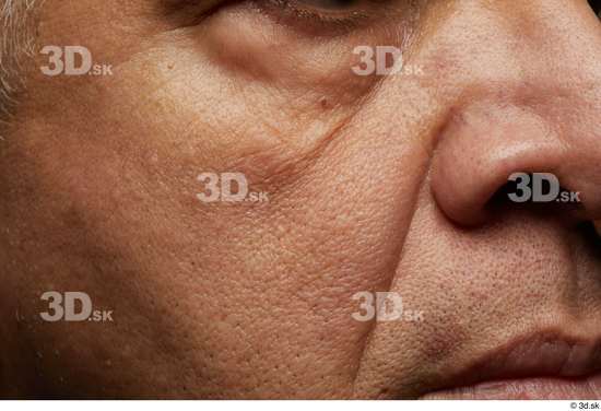 Face Nose Cheek Skin Man Slim Wrinkles Studio photo references