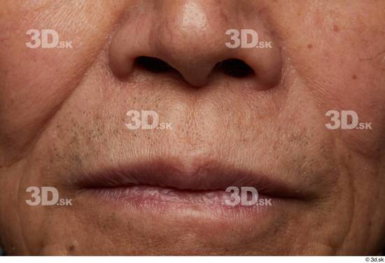 Face Mouth Nose Cheek Skin Man Asian Slim Wrinkles Studio photo references