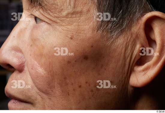 Eye Face Cheek Ear Hair Skin Man Asian Slim Wrinkles Studio photo references