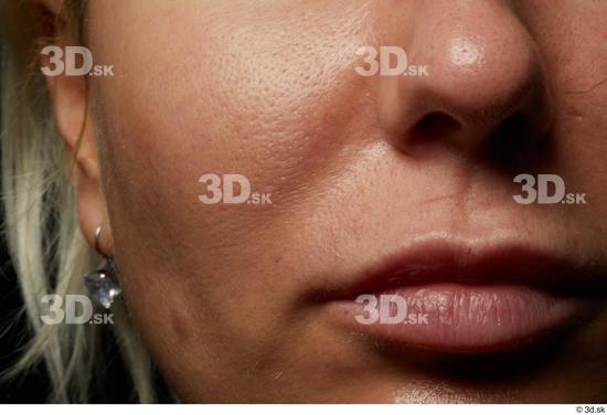 Face Mouth Nose Cheek Skin Woman White Chubby Studio photo references