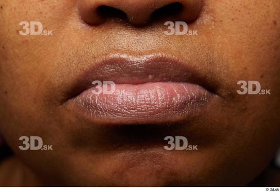 Face Mouth Skin Woman Black Chubby Studio photo references