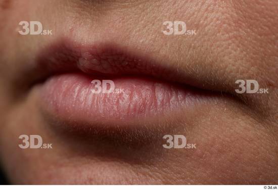 Face Mouth Skin Woman White Chubby Wrinkles Studio photo references
