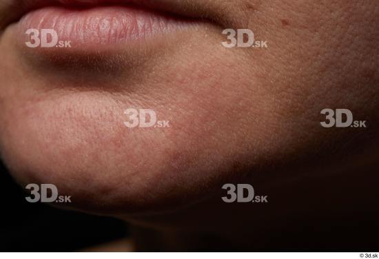 Face Mouth Skin Woman White Chubby Wrinkles Studio photo references