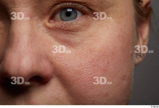 Eye Face Nose Cheek Skin Woman White Chubby Wrinkles Studio photo references