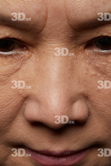 Face Mouth Nose Skin Woman Asian Slim Wrinkles Studio photo references
